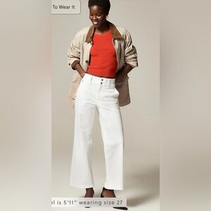 J.Crew Tall slim-wide jean with stacked buttons